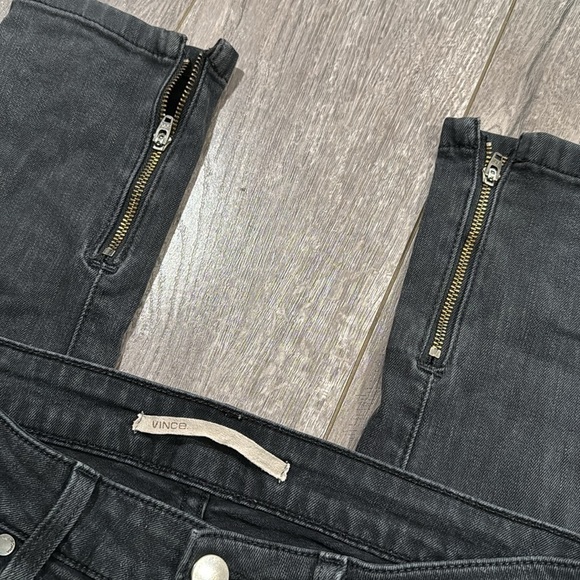 Vince black skinny jean with ankle zipper detail 27 - Picture 3 of 6